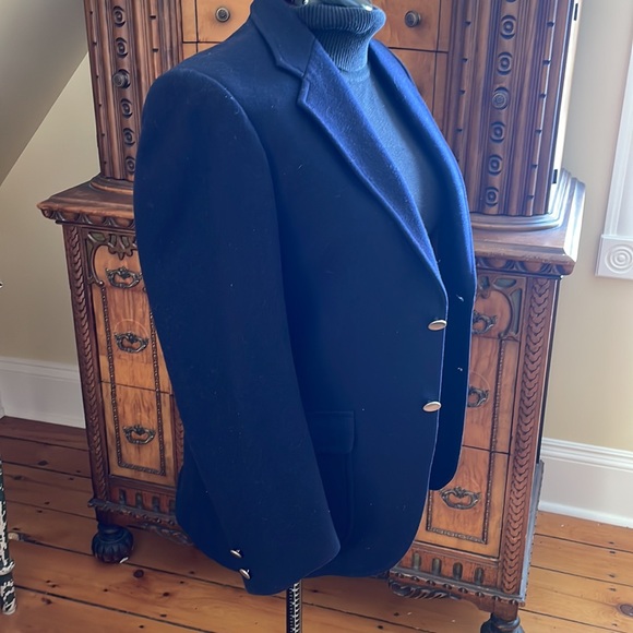 Vintage Navy Blue Wool Blazer - small size - Picture 2 of 8